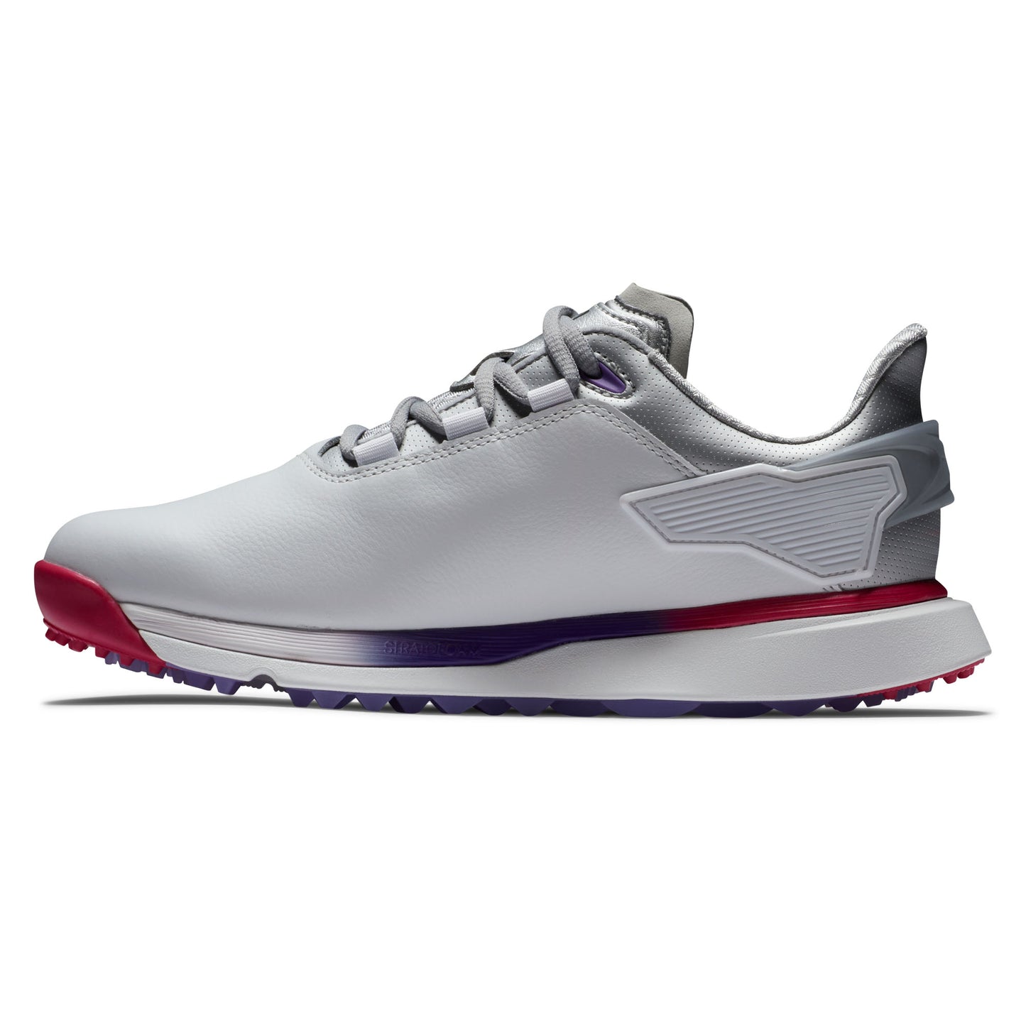 FootJoy Women's Wide Fit Spikeless Pro/SLX Golf Shoes in White, Silver, Multi