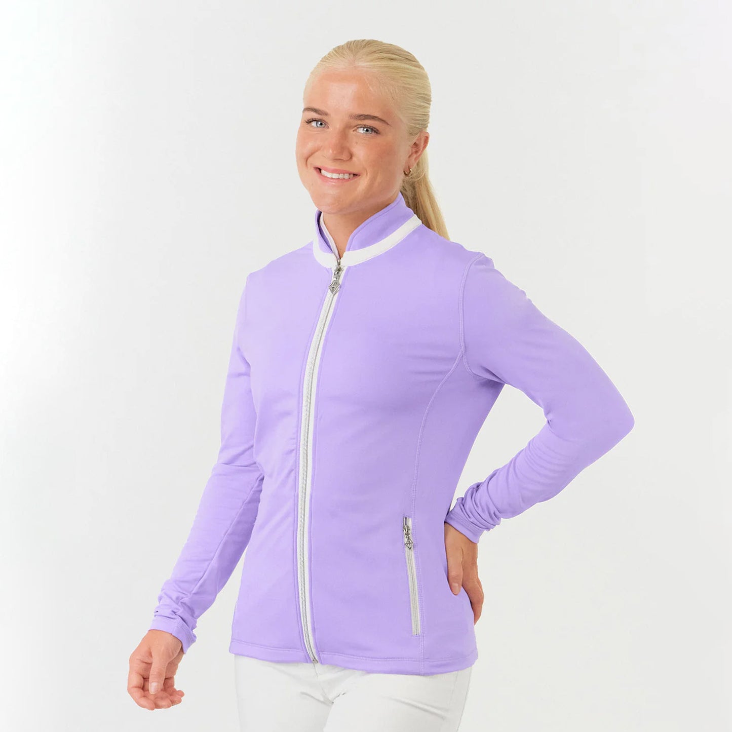 Pure Golf Ladies Full Zipped Mid-Layer Jacket β Modern Layering Meets Active Performance