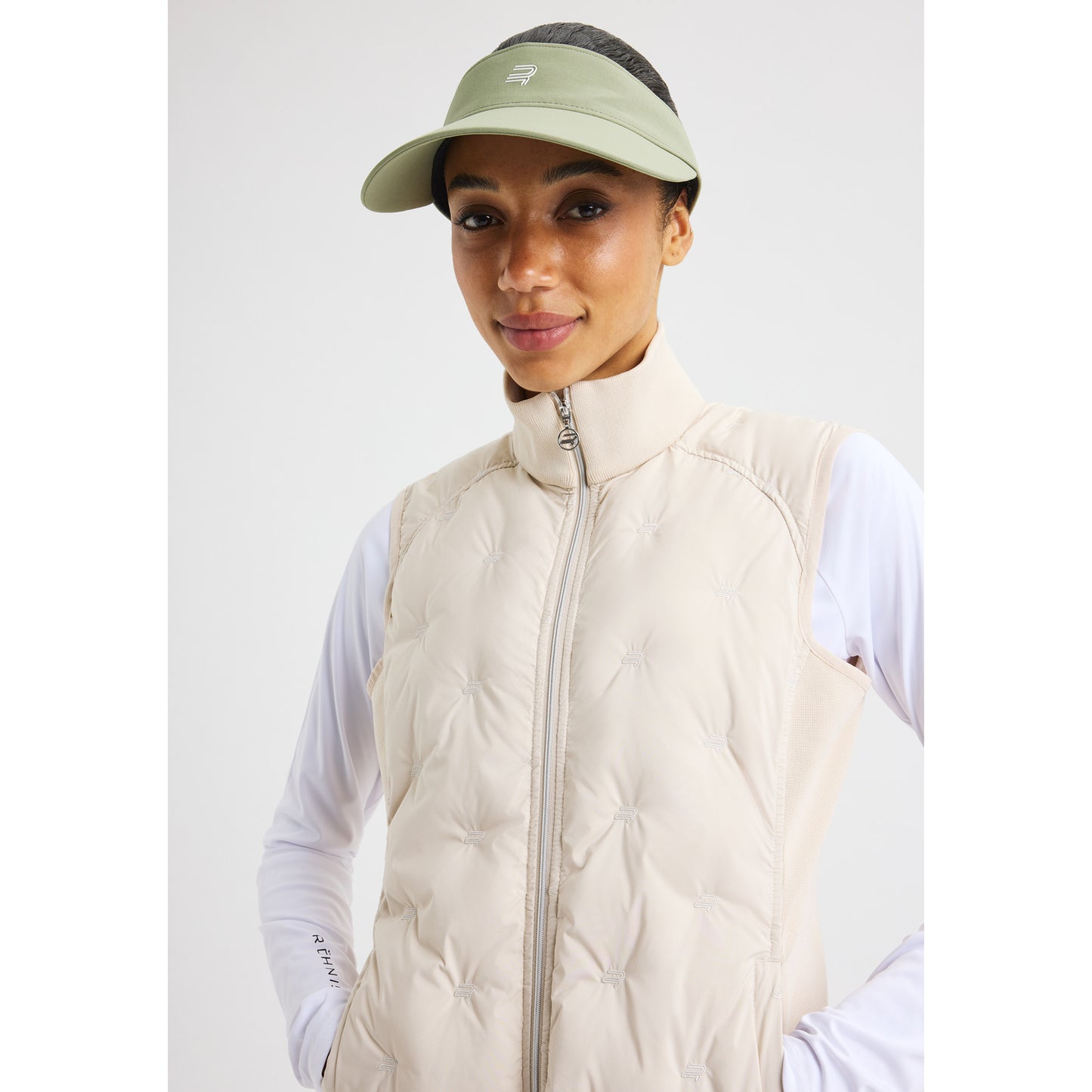 Rohnisch Ladies Padded Windbreaker Vest in Oatmeal