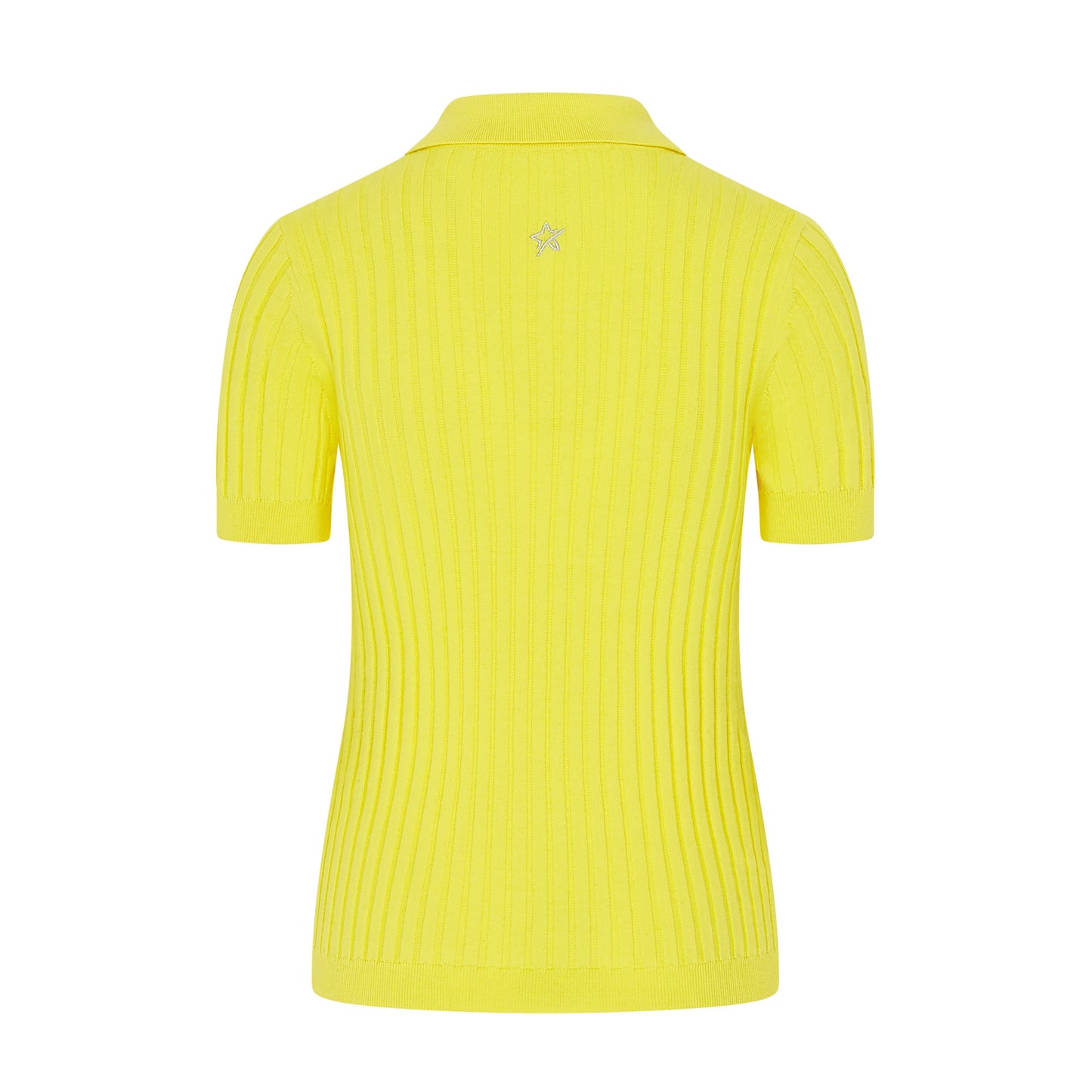 Swing Out Sister Ladies Short Sleeve Knitted Top in Sunshine