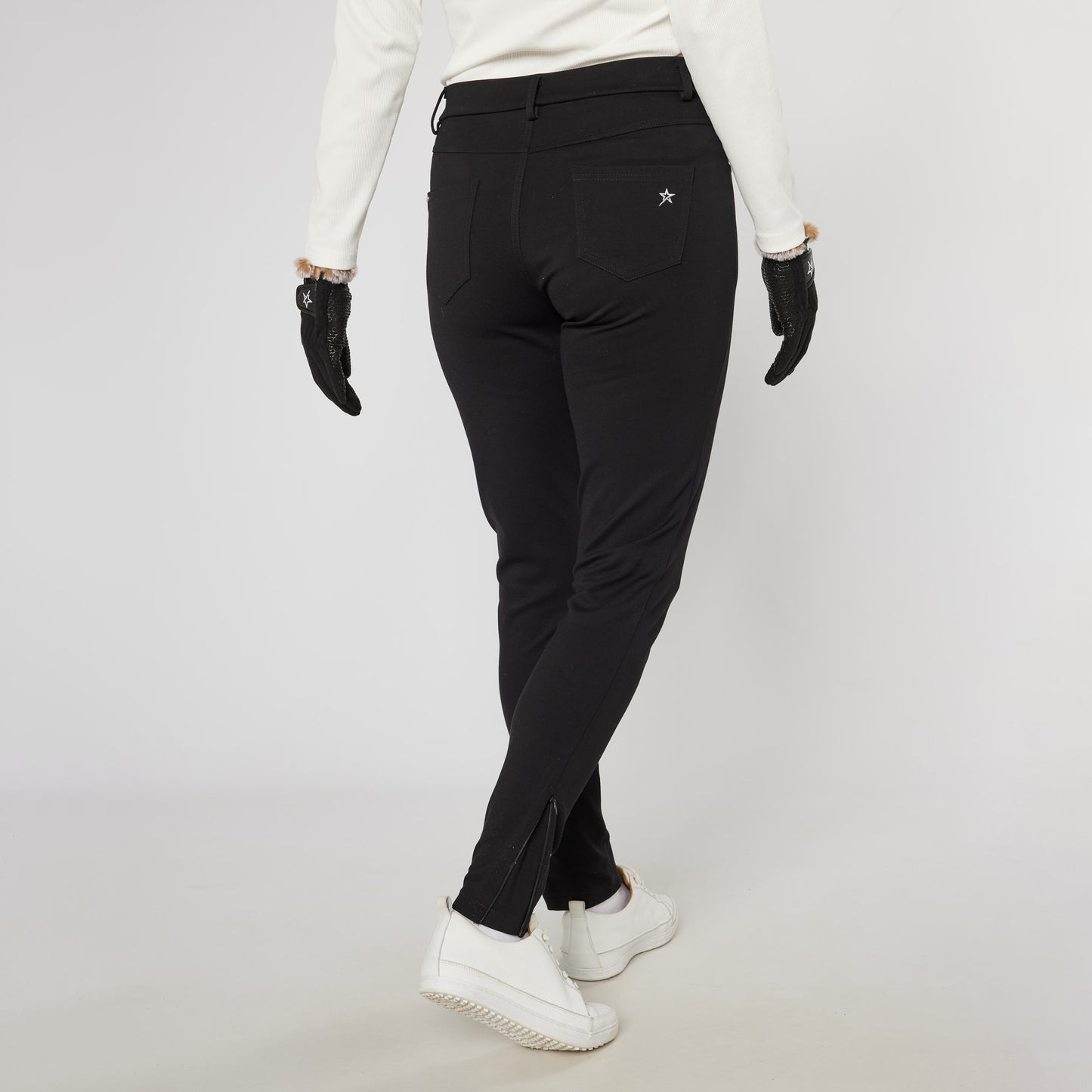 Swing Out Sister Ladies Tanya Fashion Trousers in Pitch Black