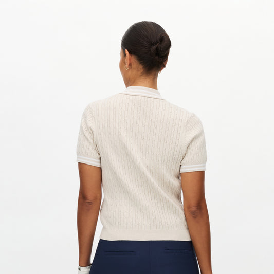 Rohnisch Ladies Knitted Polo for Luxurious Cotton-Rich Comfort & Timeless Fairway Style