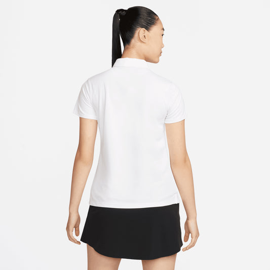 Nike Ladies White Short Sleeve Dri-FIT Golf Polo