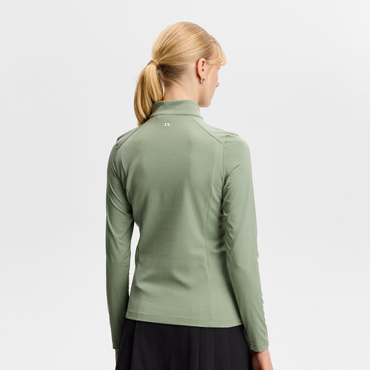 J.Lindeberg Ladies 1/4 Zip Mid-Layer - Lightweight Warmth - Last One XL Only Left