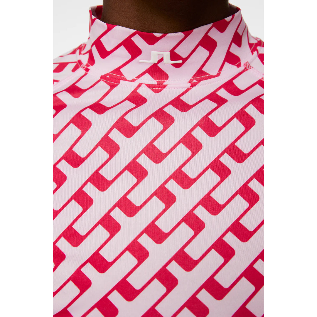 J.Lindeberg Ladies Compression Top with Geo Print