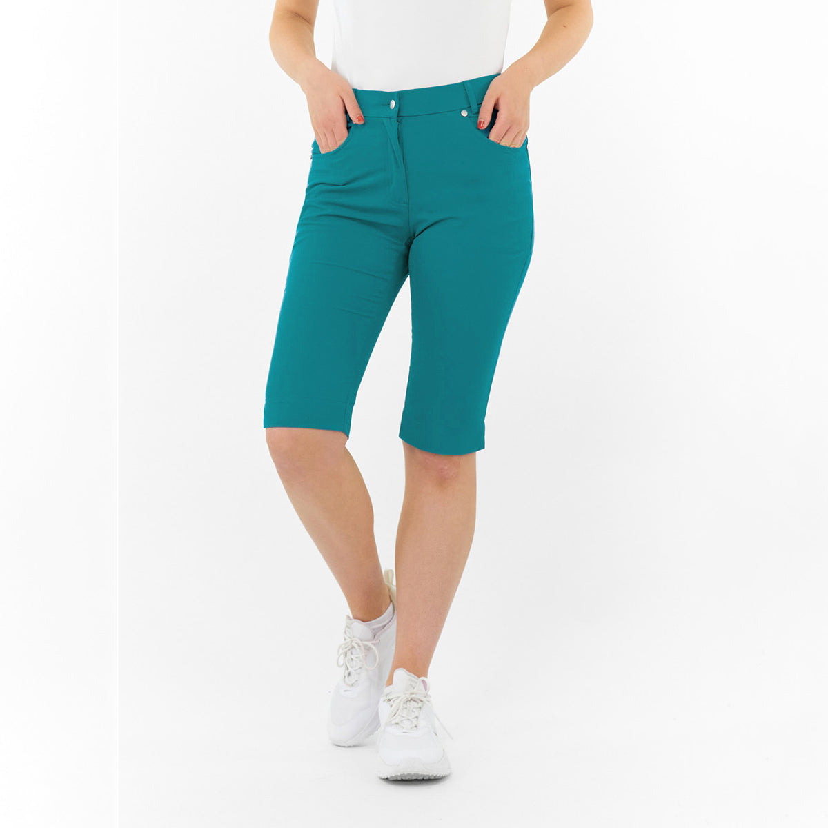 Pure Golf Ladies Stretch Bermuda Shorts β Lightweight Comfort Meets Active Style