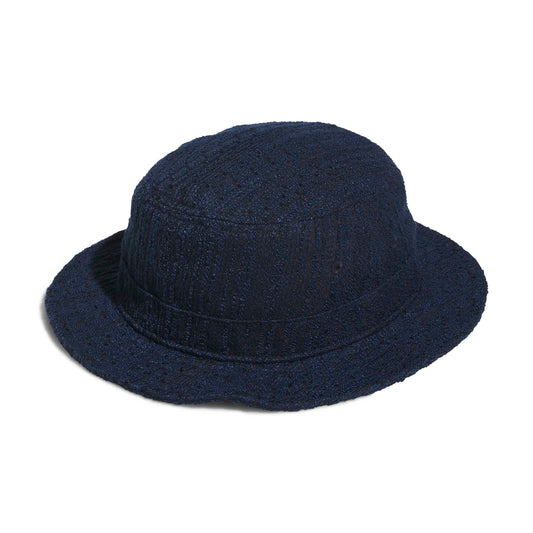 adidas Golf Ladies Textured Navy Bucket Hat - Perfect for Elevating Your On-Course Style