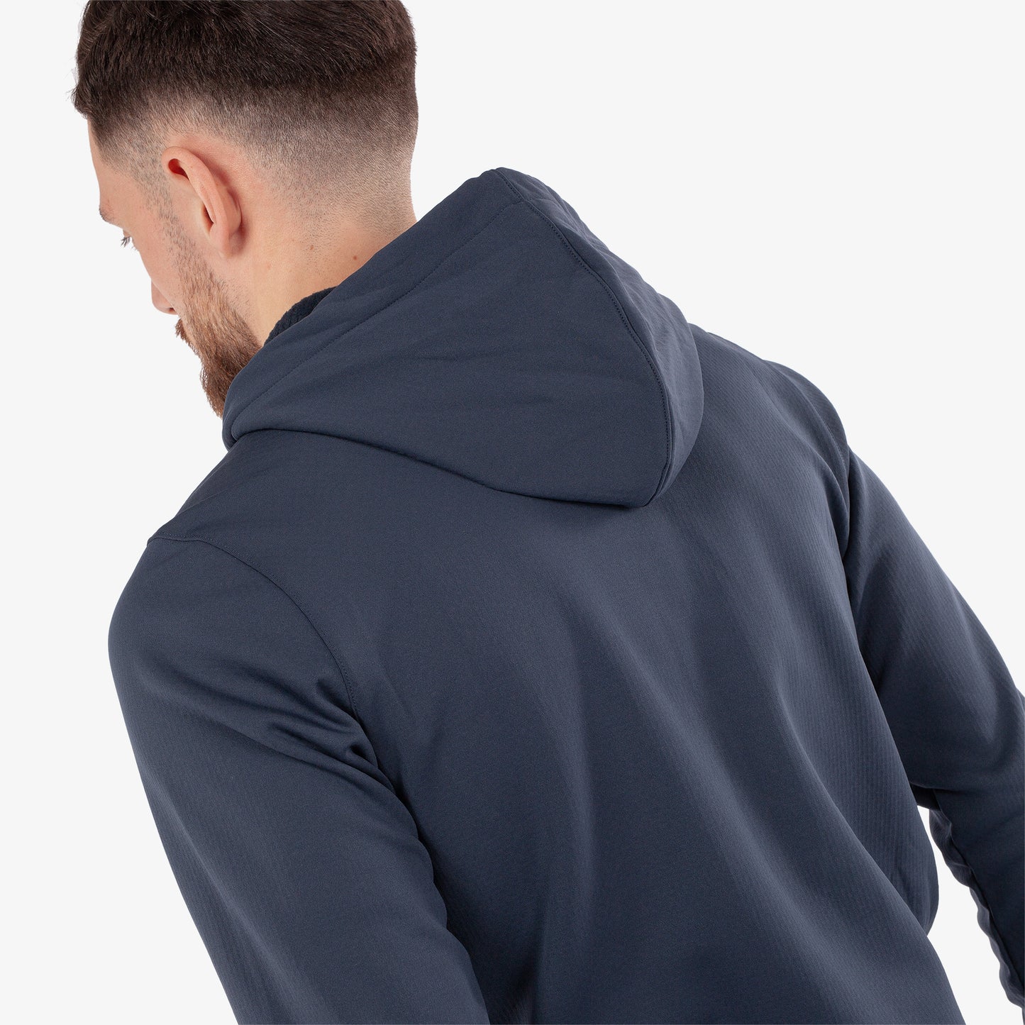 Galvin Green Mens Navy Mid-Layer with Adjustable Hood