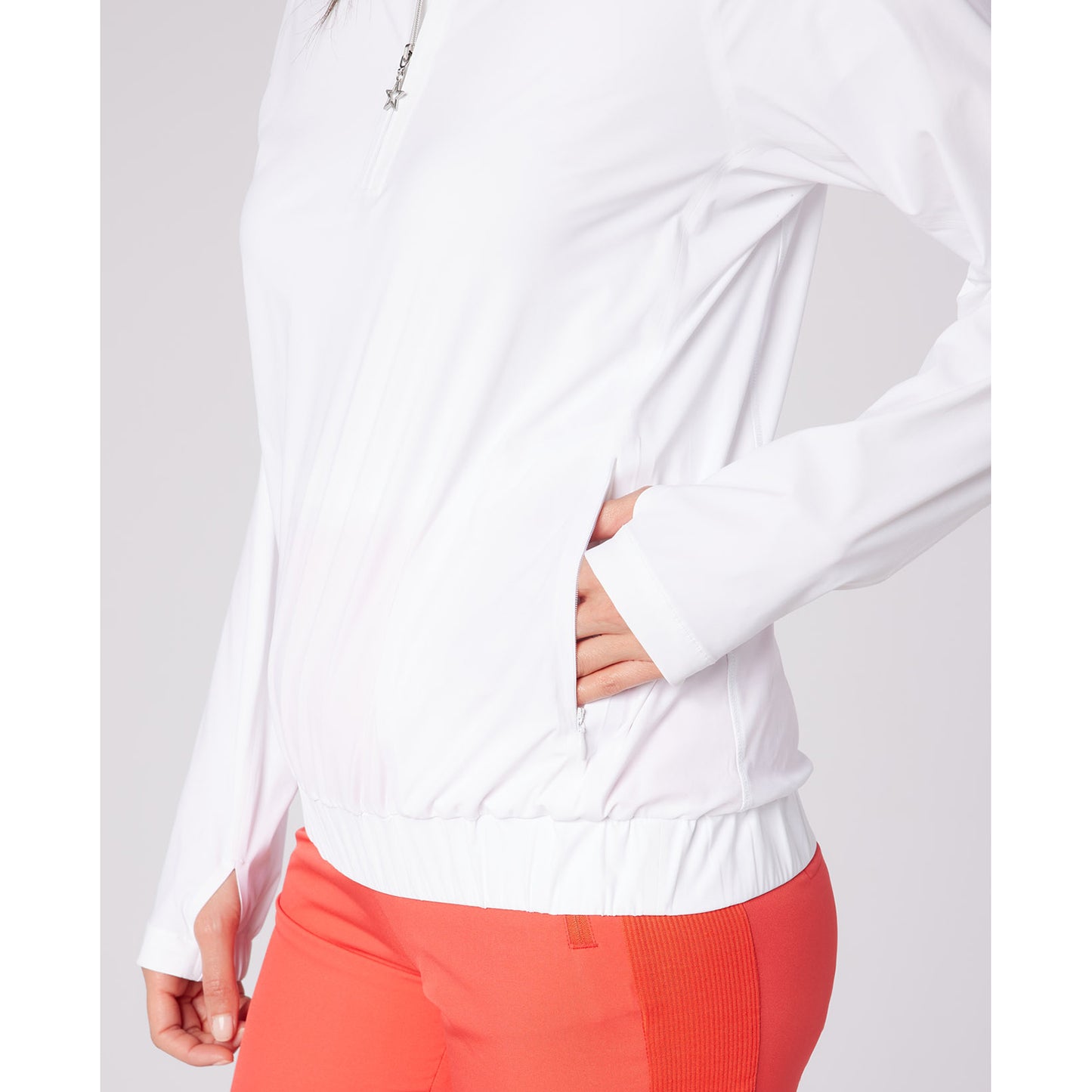 Swing Out Sister Ladies Lightweight Wind Resistant Zip-Neck Jacket