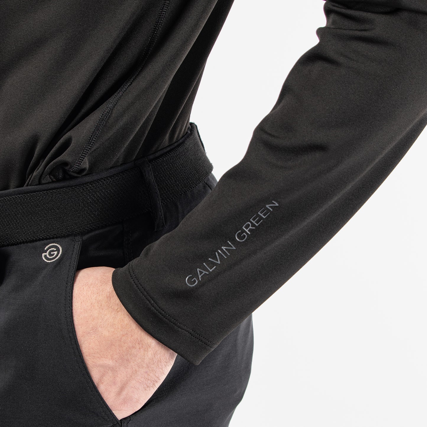 Galvin Green Mens Thermal Crew Neck Base Layer in Black