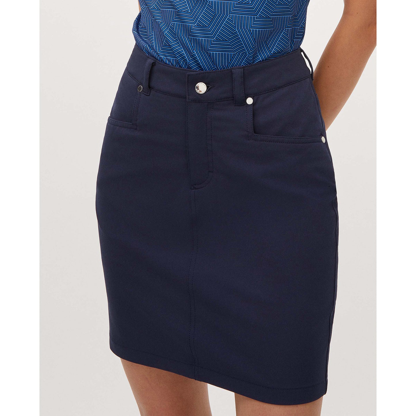 Rohnisch Ladies Navy Lightweight Straight Fit Golf Skort