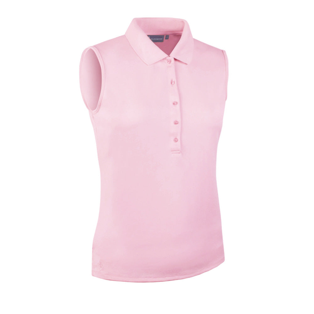 Glenmuir Ladies Sleeveless Pique Knit Polo with Stretch for Confidence & Elegance in Every Round