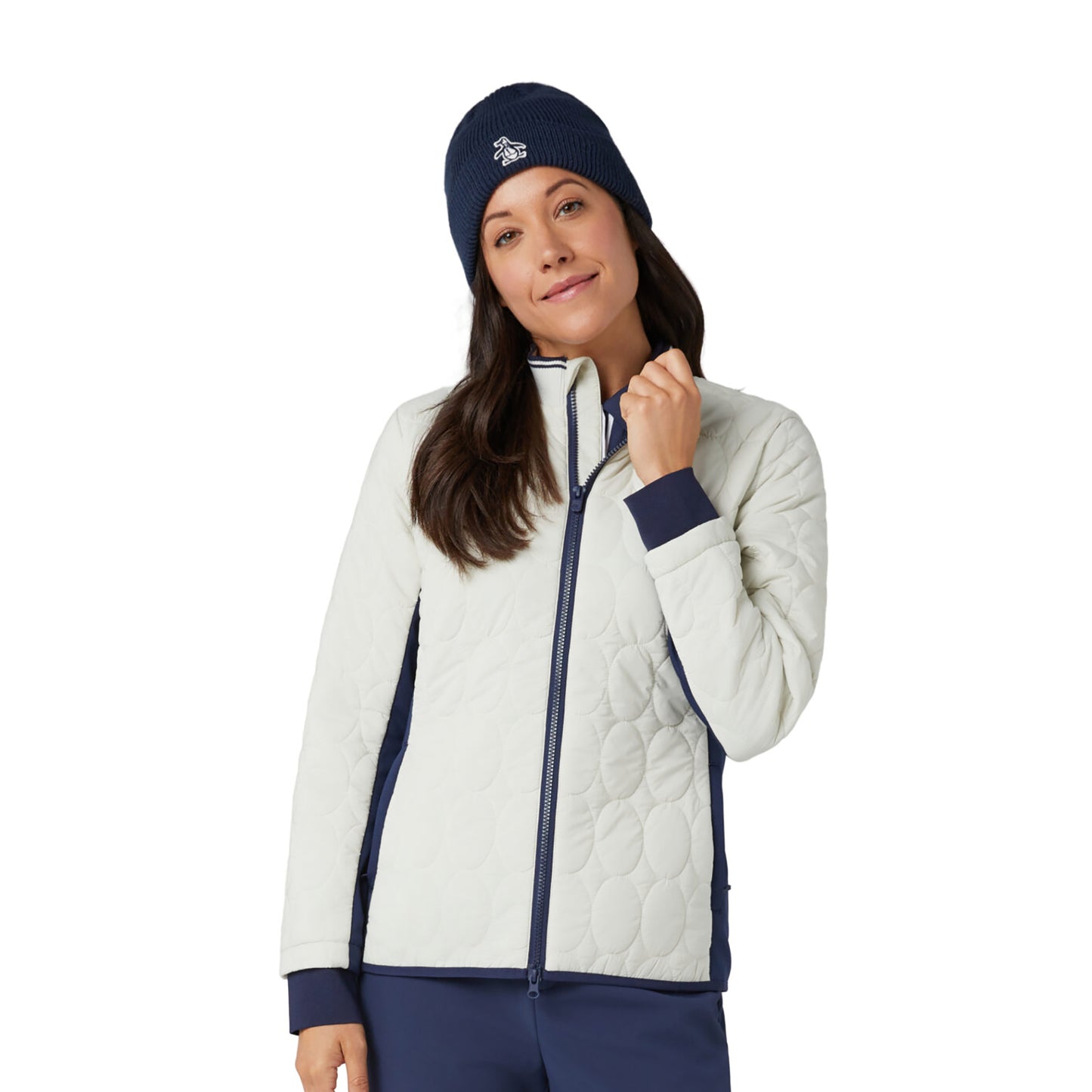 riginal Penguin Ladies Lightweight Primaloft Quilted Jacket with Stretch Panels