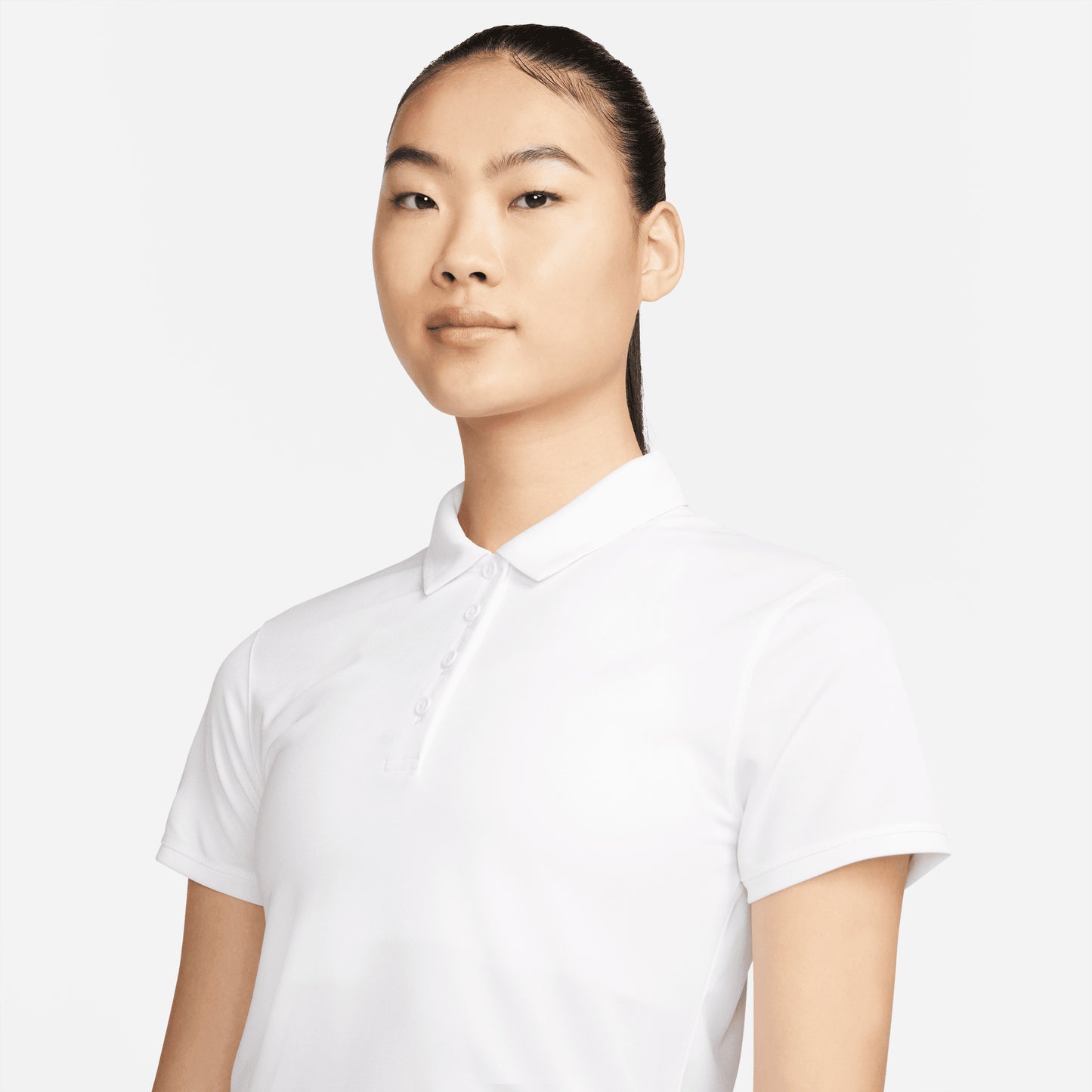 Nike Ladies White Short Sleeve Dri-FIT Golf Polo