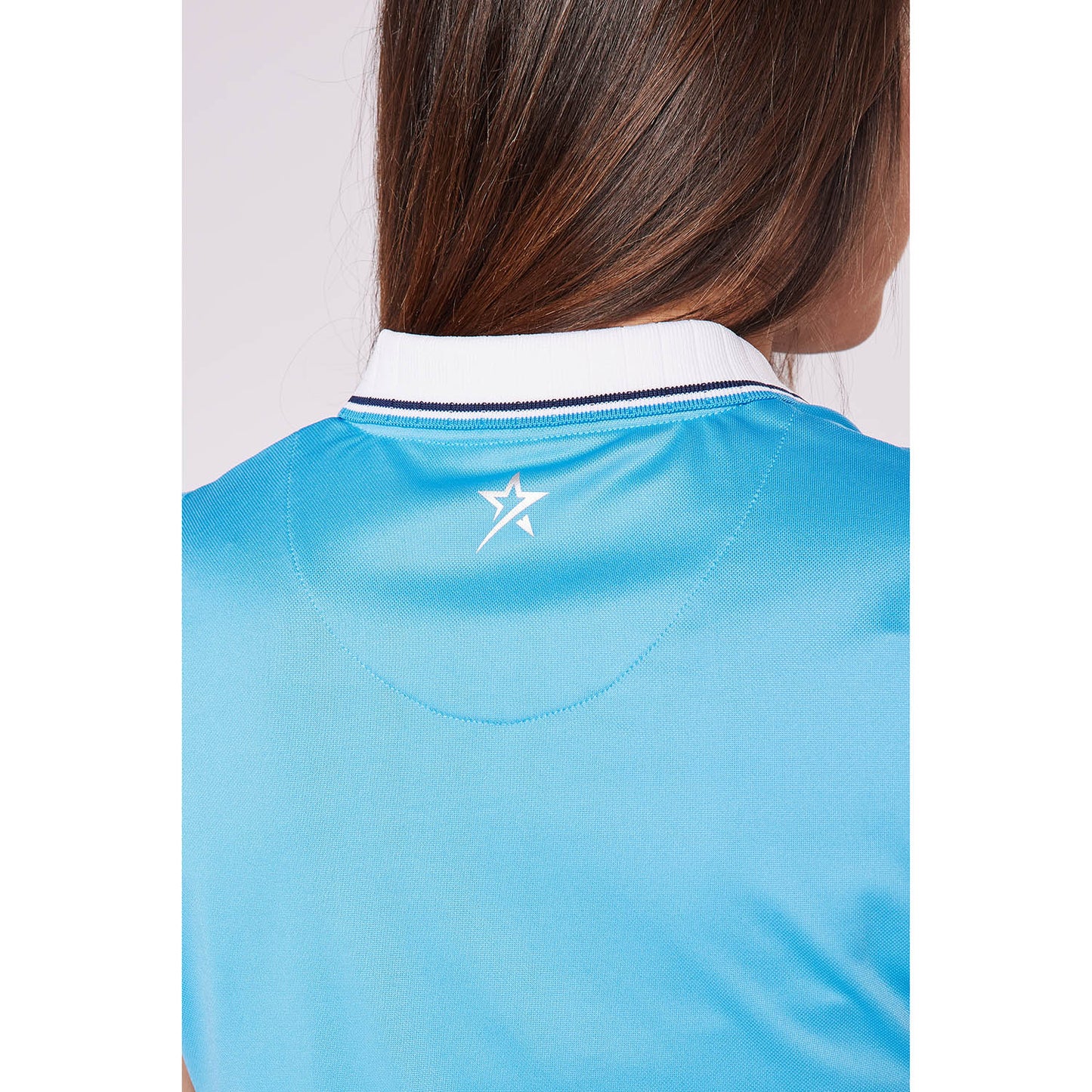 Swing Out Sister Ladies Pique Sleeveless Polo with Contrasting Ribbed Collar