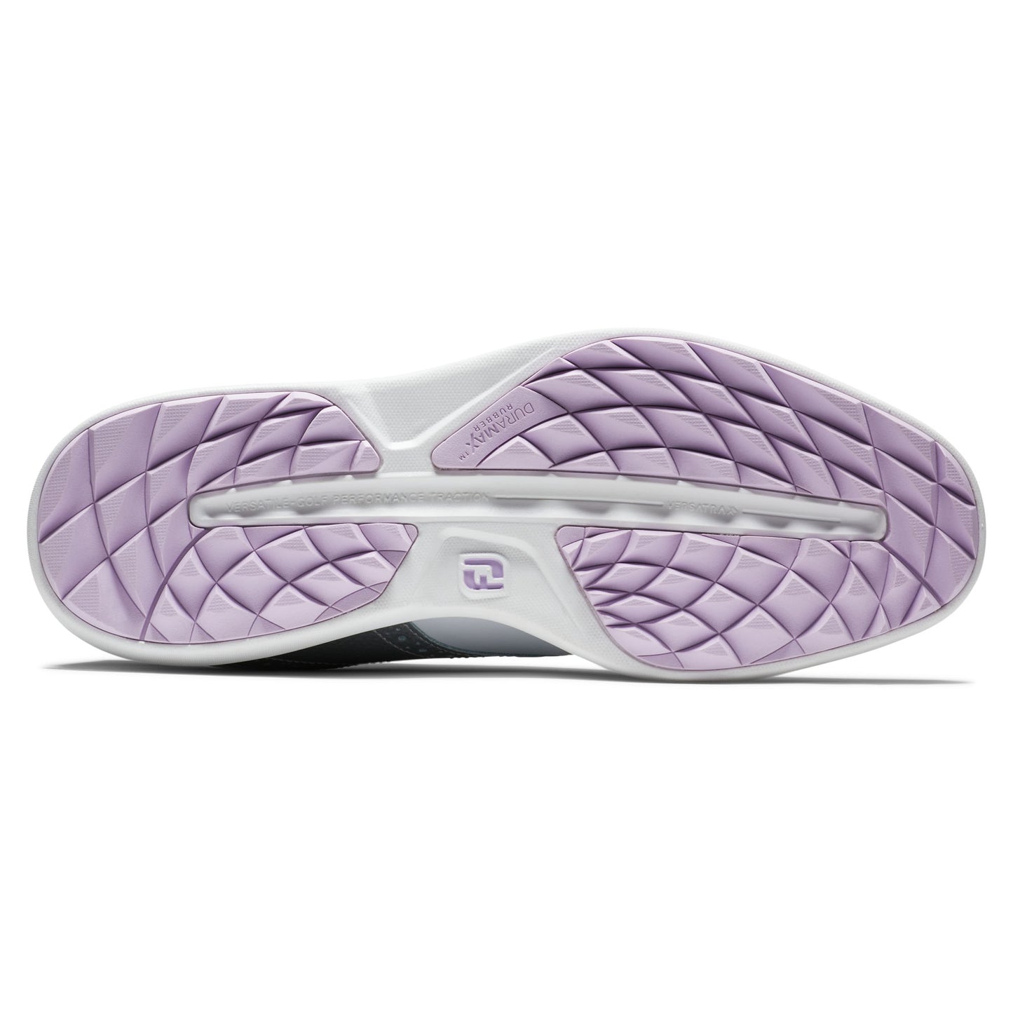 FootJoy Ladies Traditions Shoes in White, Silver & Purple