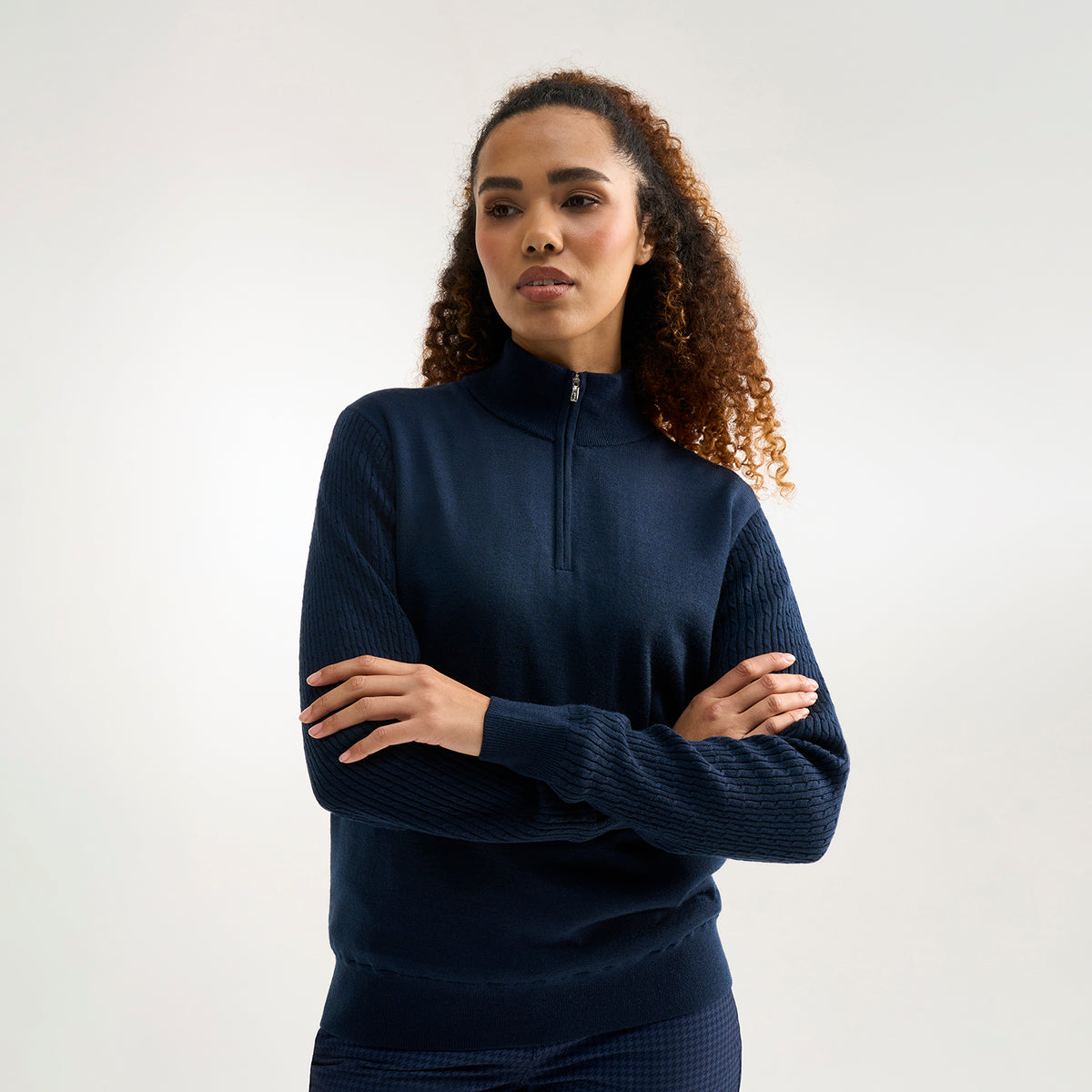 PING Ladies Quarter-Zip Lined Golf Sweater