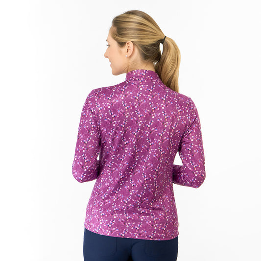 Pure Golf Ladies Long Sleeve Mid-Layer - Blossom Elegance