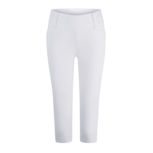 Swing Out Sister Ladies Pull On Capris in White