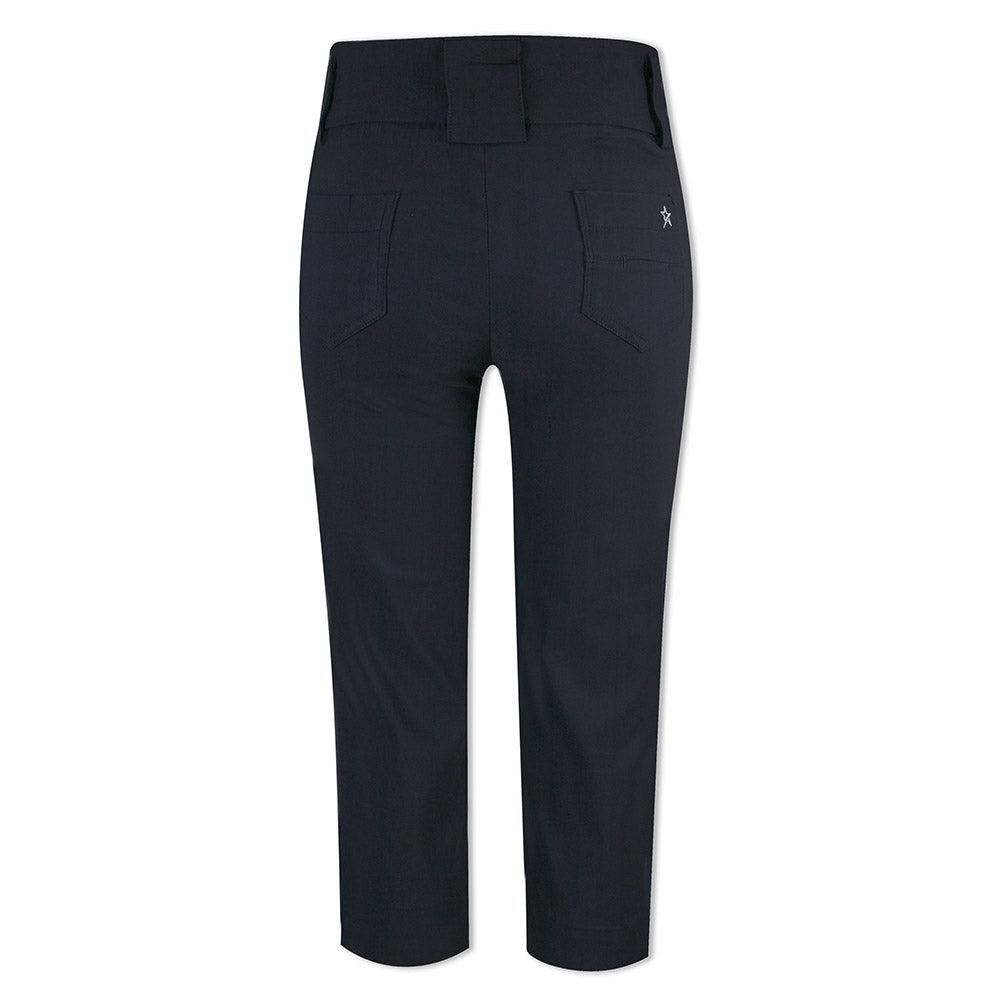 Swing Out Sister Women's Pull-On Stretch Dark Navy Golf Capris