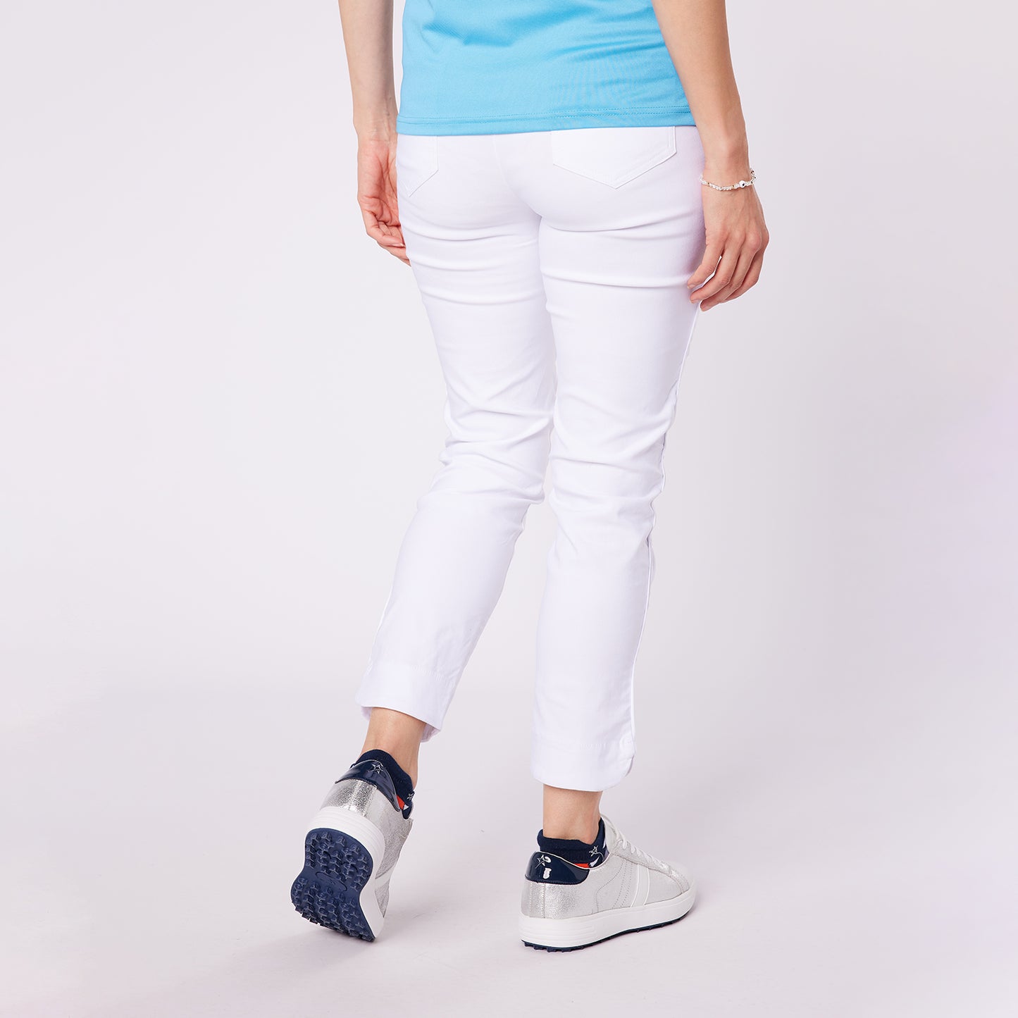 Swing Out Sister Ladies Core White 7/8 Golf Trousers