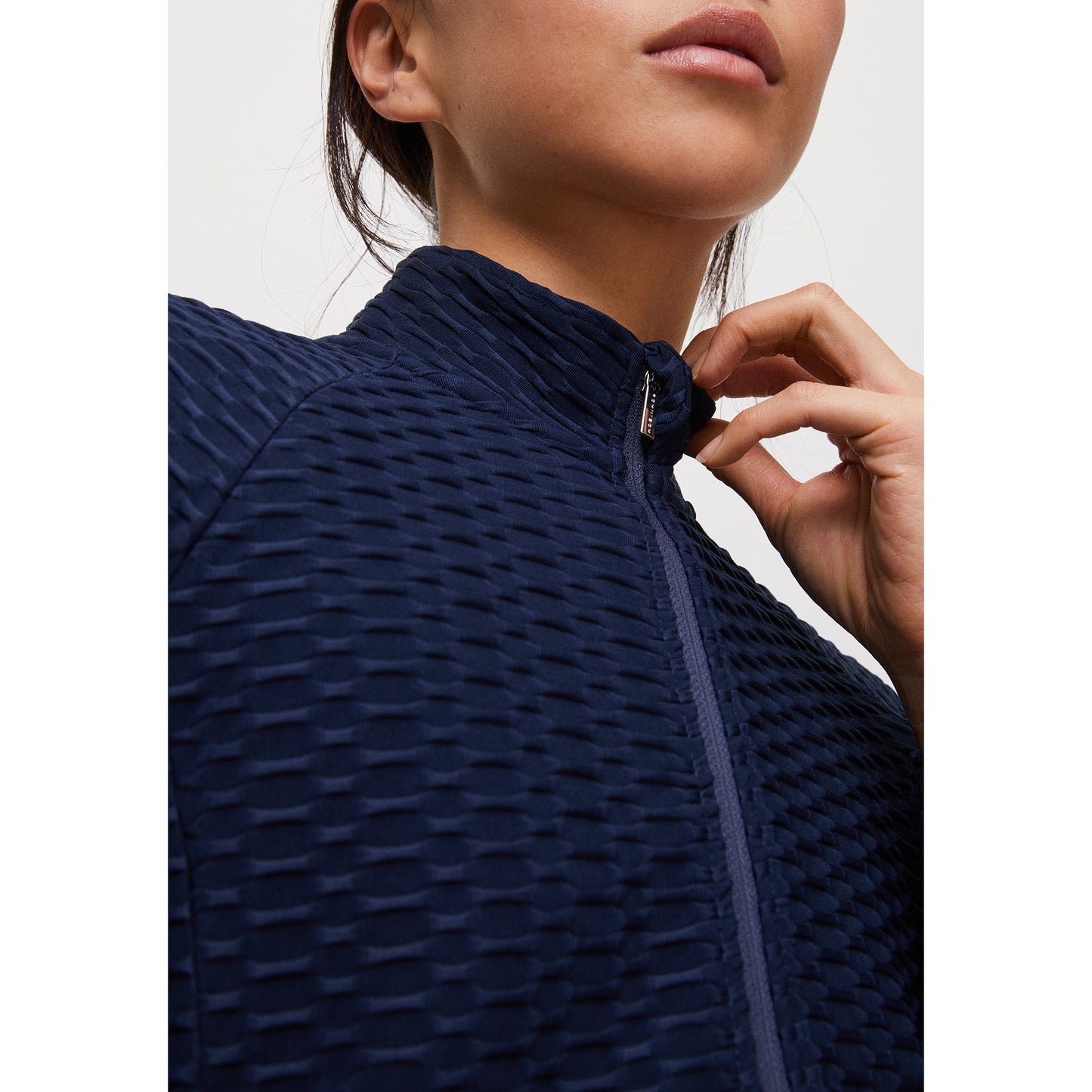 Rohnisch Ladies Textured Jersey Jacket in Navy