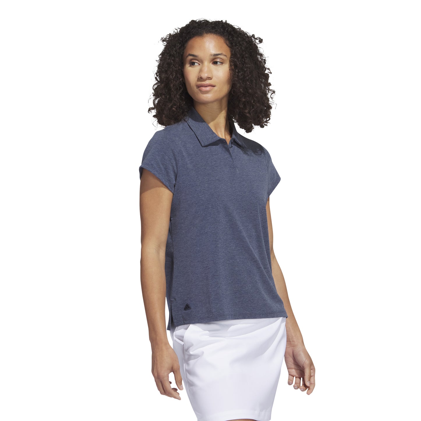 adidas Ladies Go-To Short Sleeve Golf Polo in Collegiate Navy - Last One XL Only Left