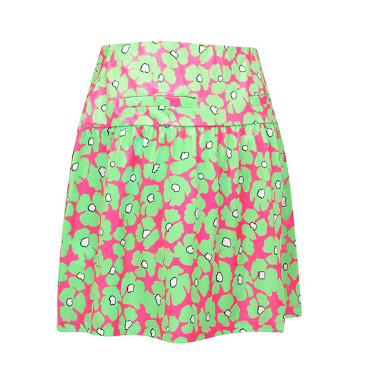 Callaway Ladies Floral Print Skort with Ruched Detail - Last One XL Only Left