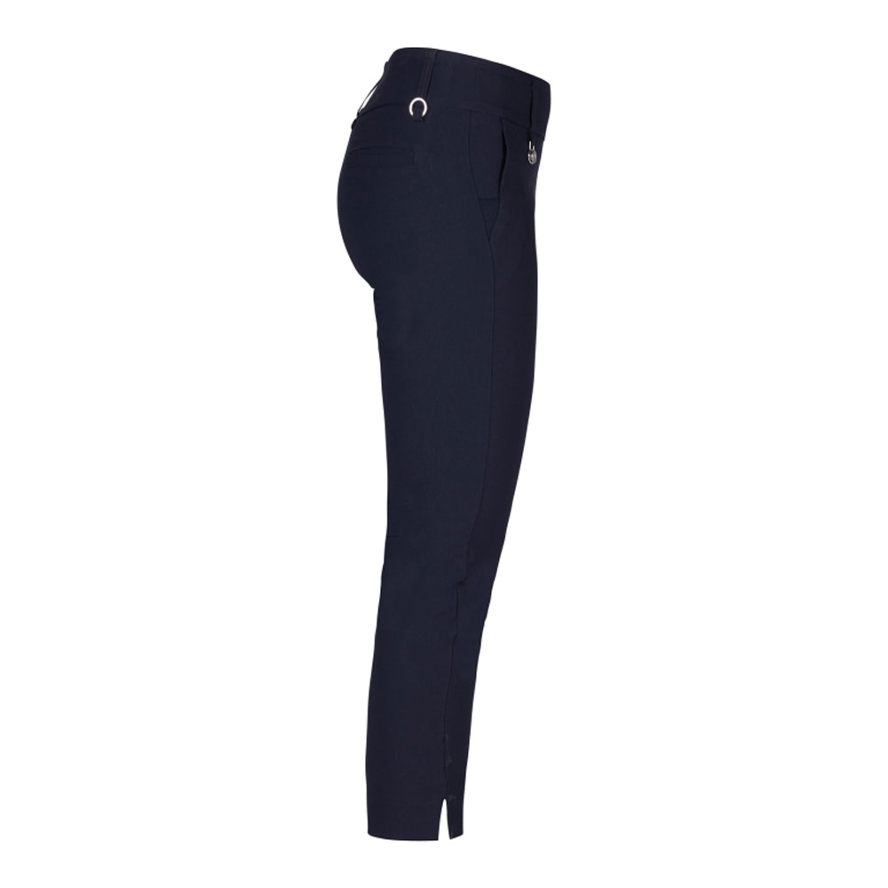 Daily Sports Ladies Pull-On 7/8 Trousers with Super-Stretch Finish in Navy Blue