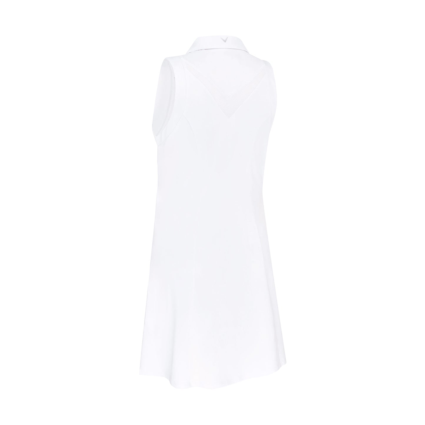 Callaway Ladies Sleeveless Golf Dress with Mesh Detail in White