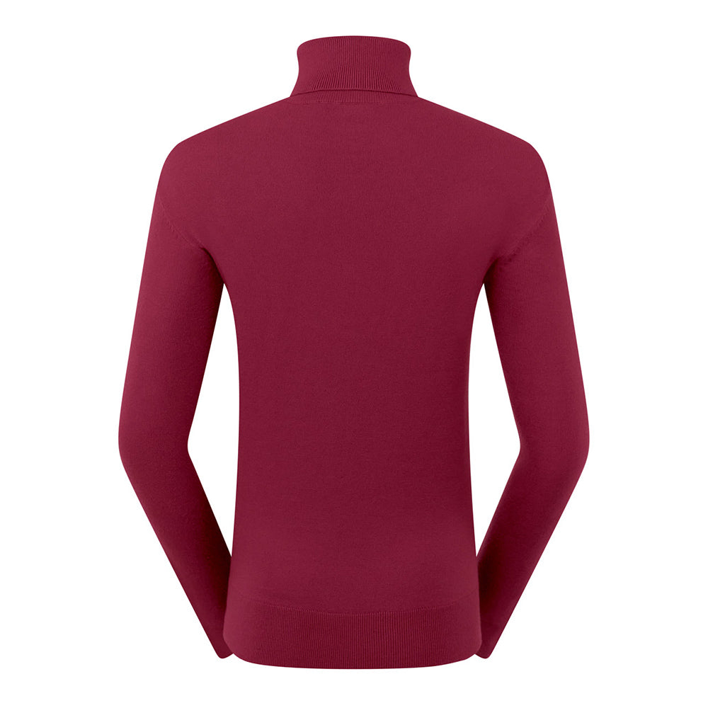 Pure Golf Ladies Classic Roll Neck in Garnet Berry