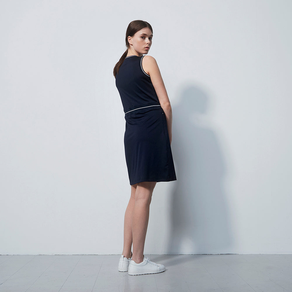 Daily Sports Ladies Navy V-Neck Sleeveless Golf Dress - Small Only Left