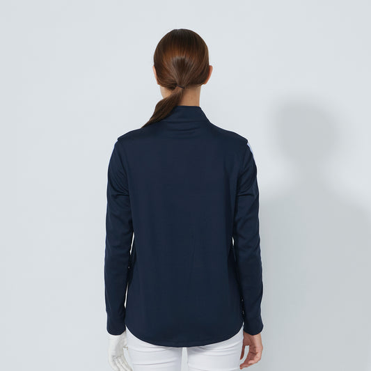 Daily Sports Ladies Long Sleeve Top in Navy - Last One Small Only Left