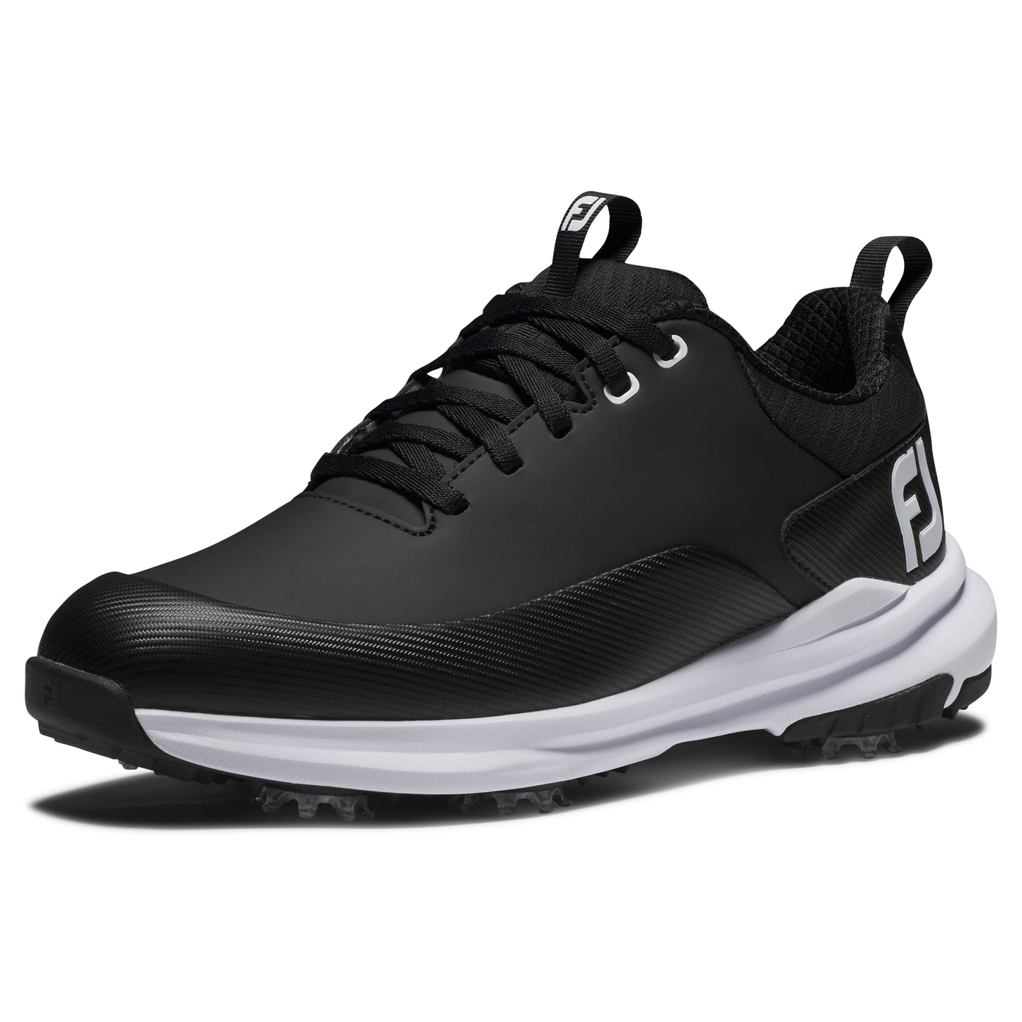 FootJoy Ladies Waterproof Tour Rival Golf Shoe in Black with SoftSpikes