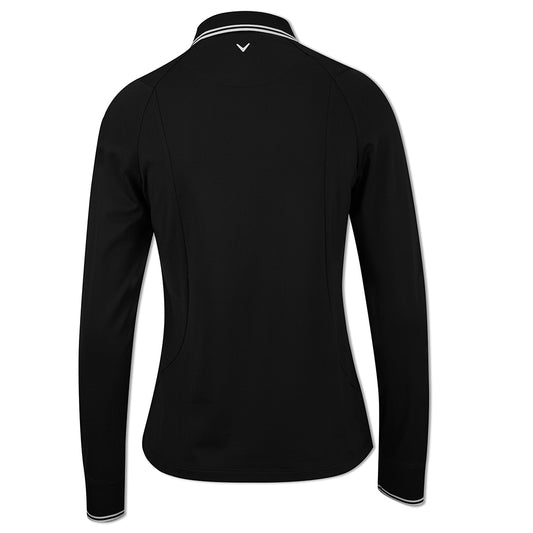 Callaway Ladies Long Sleeve Polo with Opti-Dri in Caviar