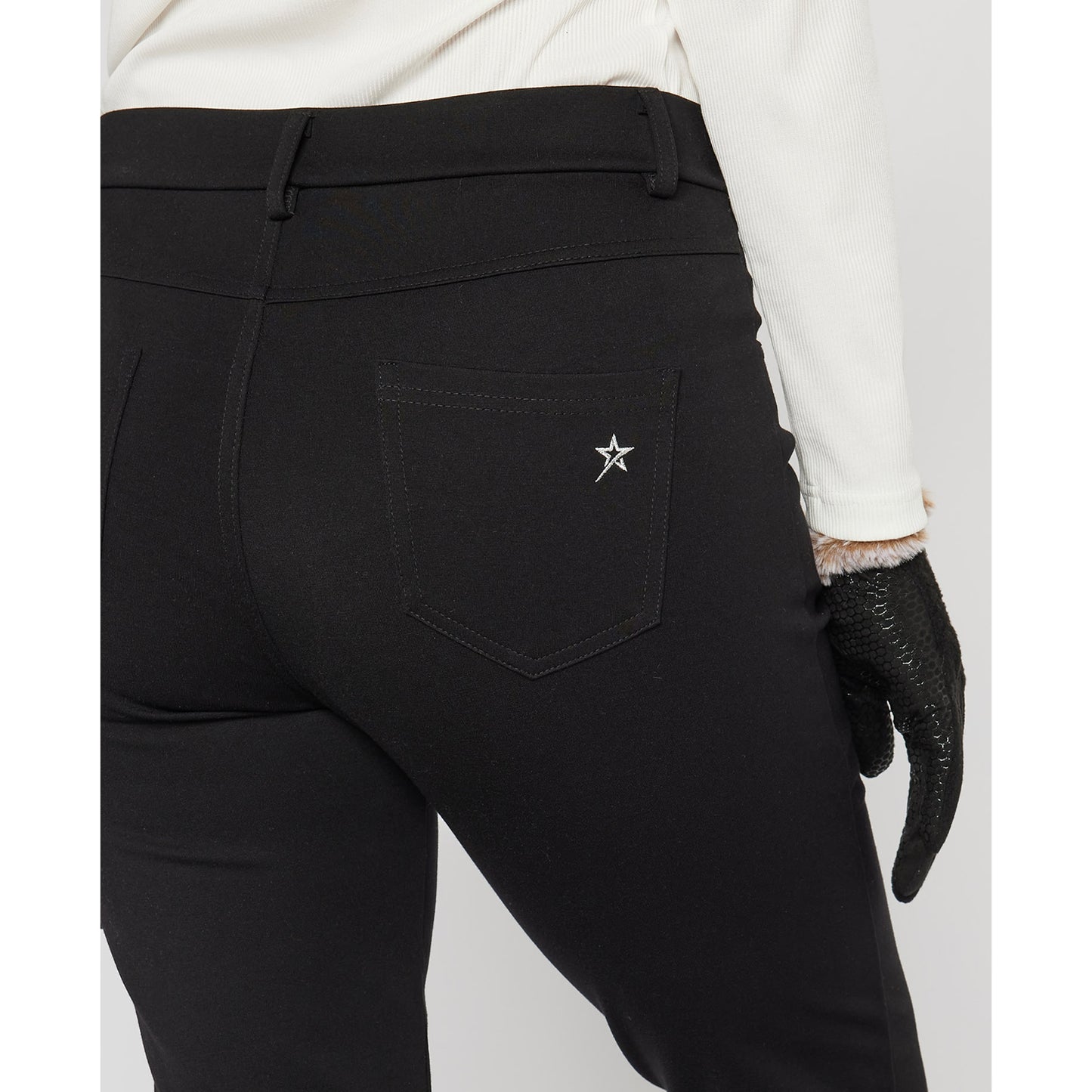Swing Out Sister Ladies Tanya Fashion Trousers in Pitch Black
