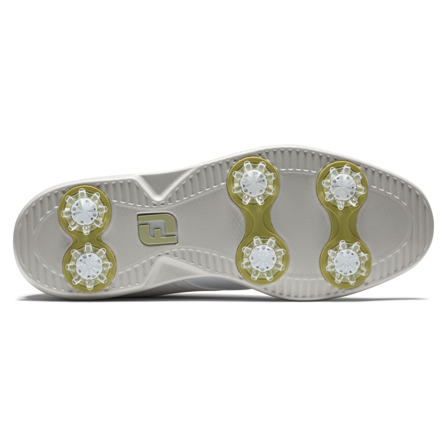 FootJoy Ladies Traditions Wide Fit Waterproof Golf Shoe in White with SoftSpikes
