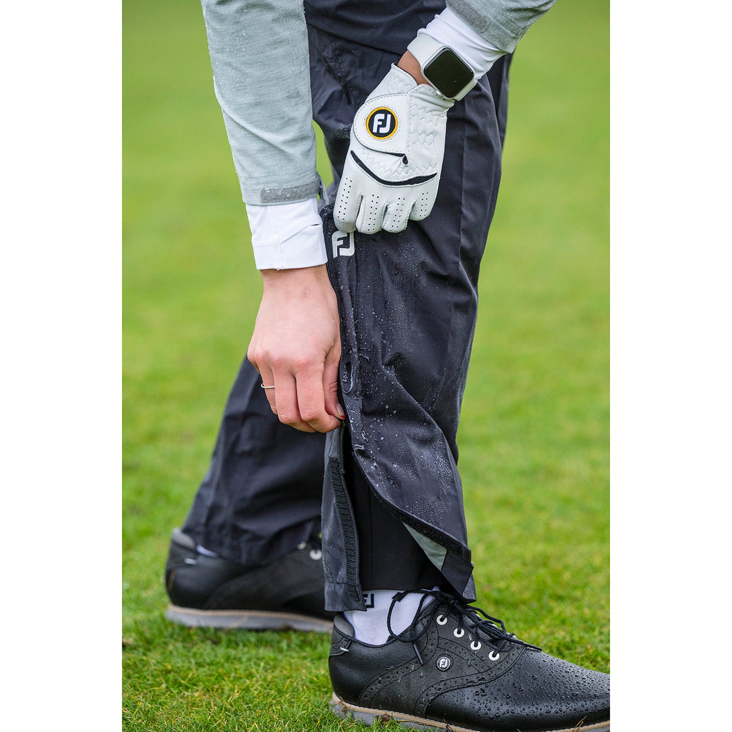 FootJoy Ladies Waterproof Trousers in Black - Last Pair XS Only Left