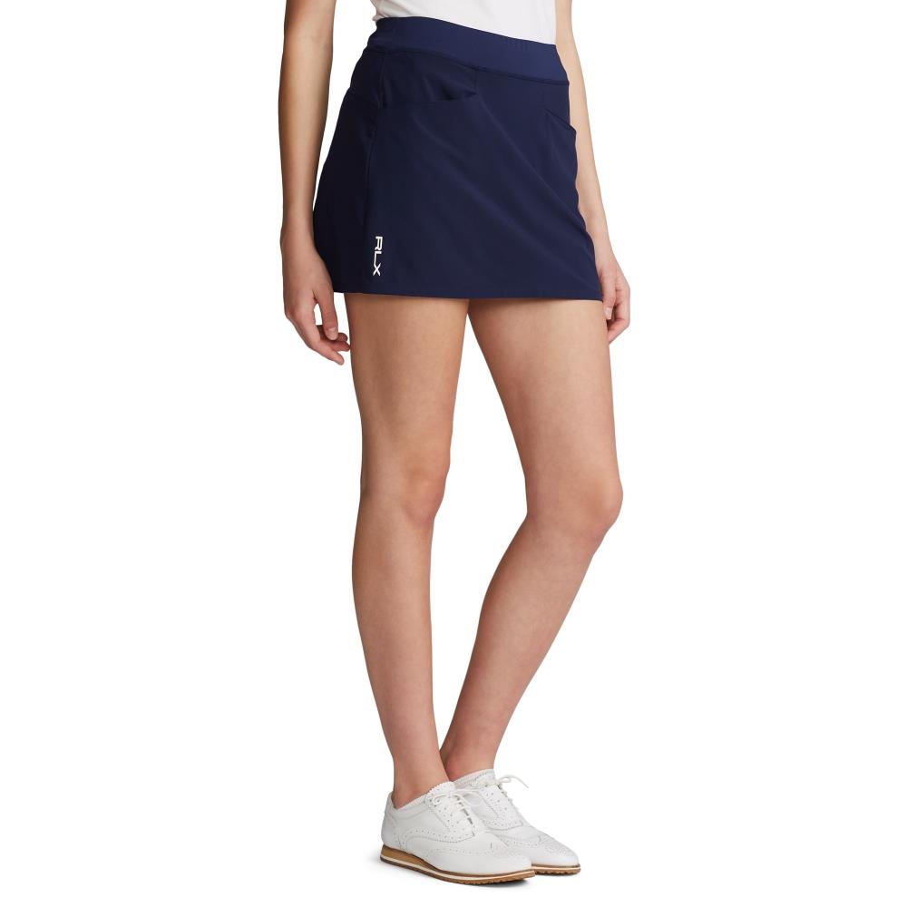 Ralph Lauren French Navy Ladies Pull On Golf Skort with Back Pleats Last One XL Only Left