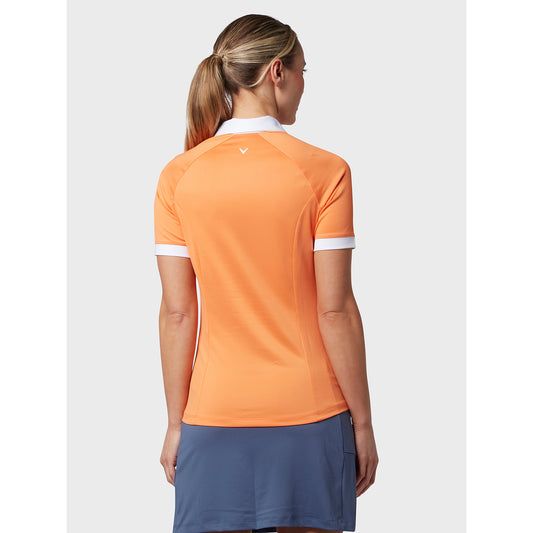 Callaway Ladies Short Sleeve Colour Block Golf Polo Shirt - Last One Small Only Left