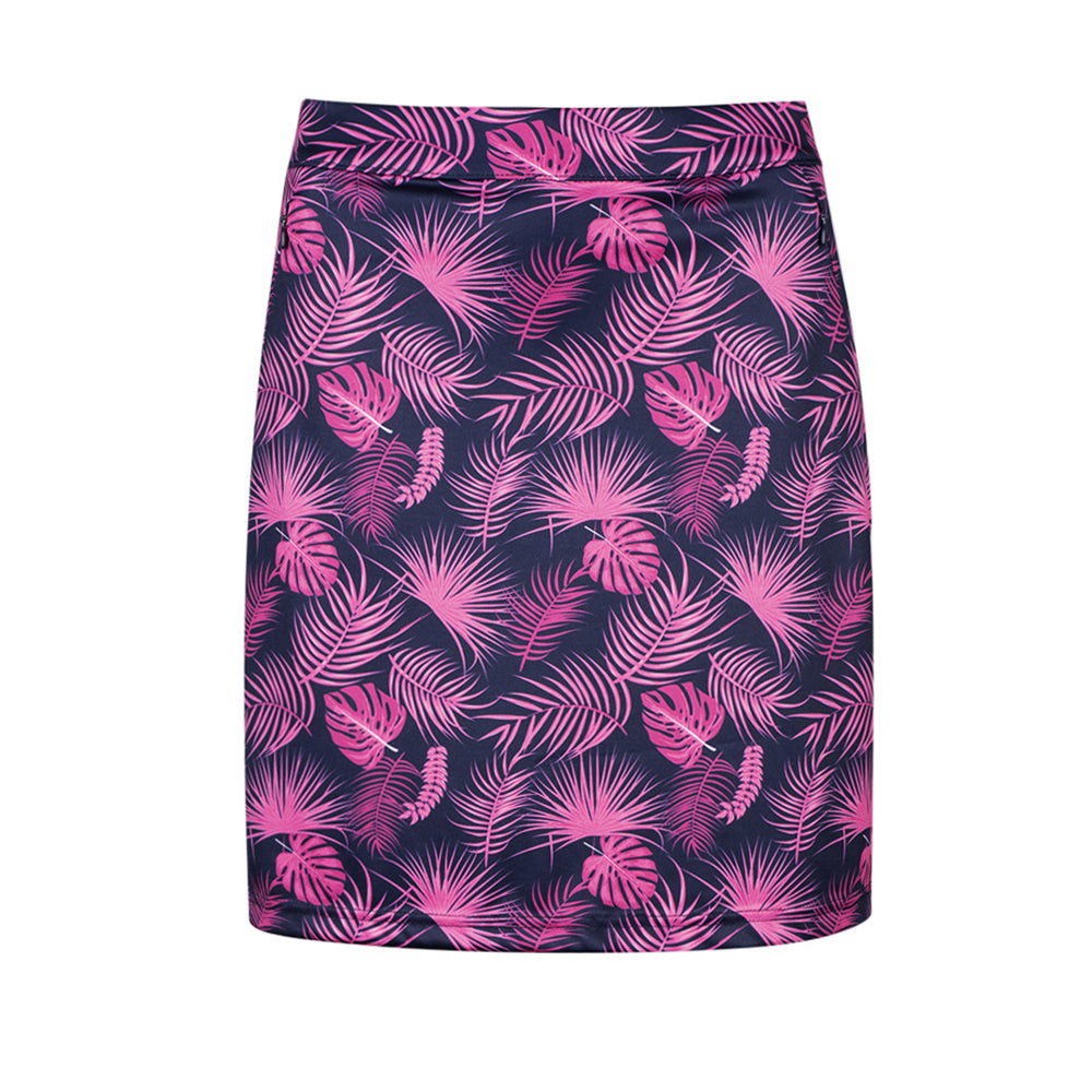 Glenmuir Ladies Pull-On Stretch Skort with Tropical Print