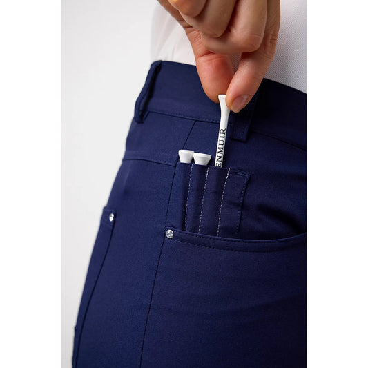 Glenmuir Ladies Navy Pedal Pushers - Tailored Stretch Fit with DiamantΓ© Detailing