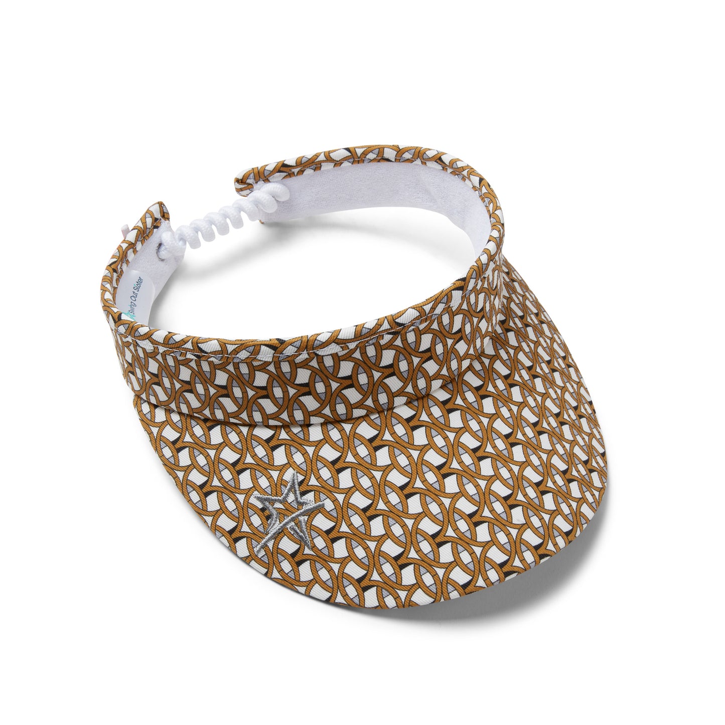 Swing Out Sister Adjustable Visor with Chain Print