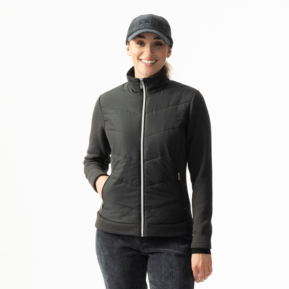 Daily Sports Ladies Lava Black Hybrid Knit Golf Jacket