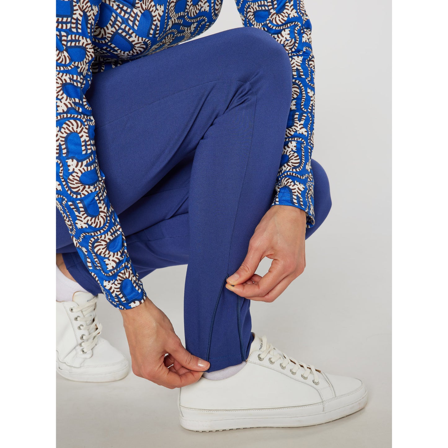 Swing Out Sister Ladies Tanya Fashion Trousers in Twilight Blue