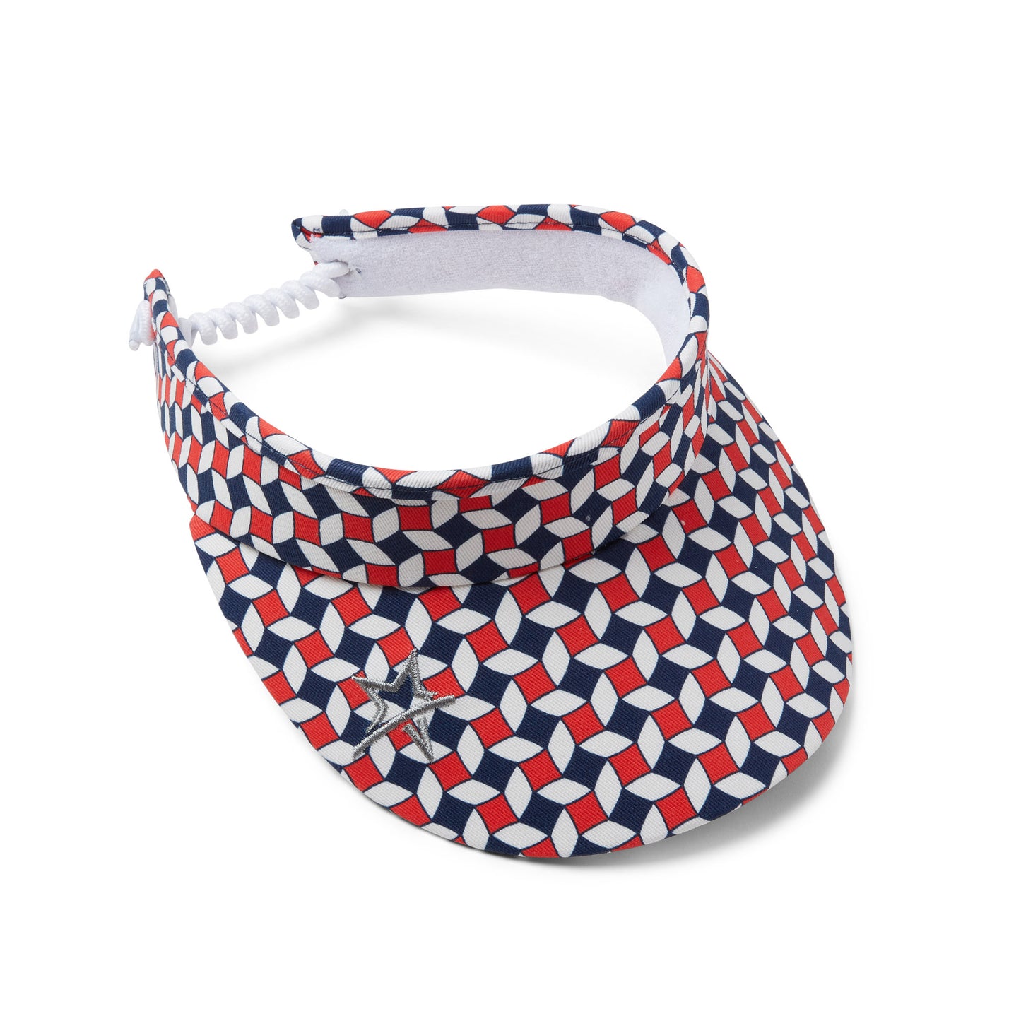 Swing Out Sister Adjustable Visor with Geo Tile Print