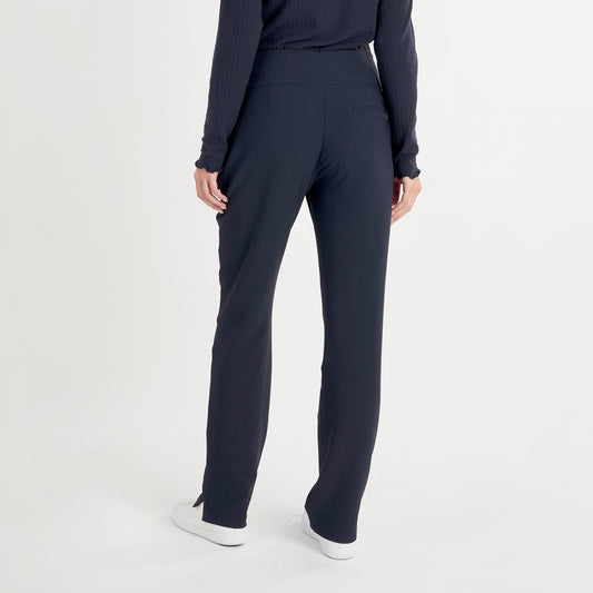 Green Lamb Pull-On Trousers in Navy with Relaxed Fit - Last Pair Size 8 Only Left