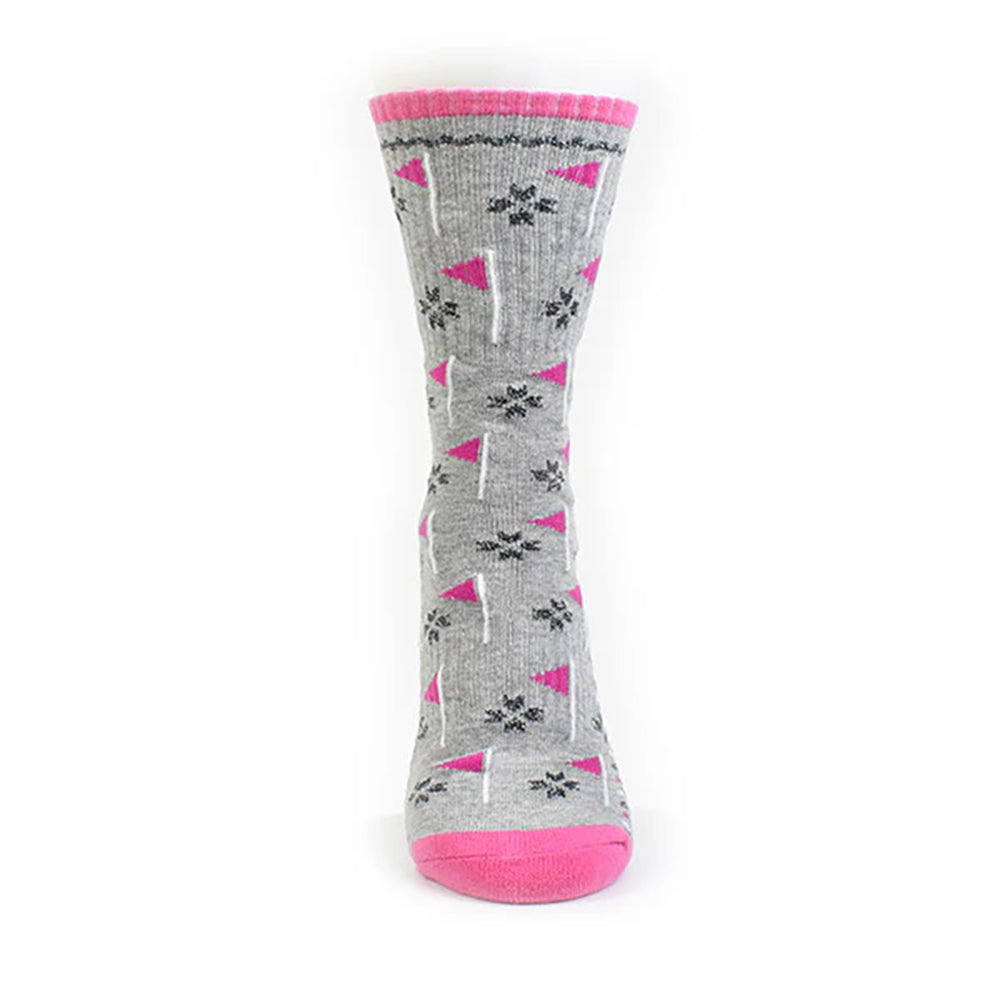 Surpizeshop Ladies Crew Golf Socks with Flag Design