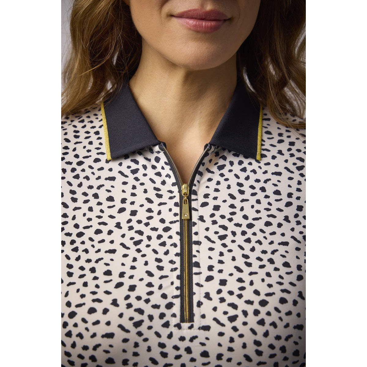 Glenmuir Ladies Printed Polo for Elevated Style with Sophisticated Performance