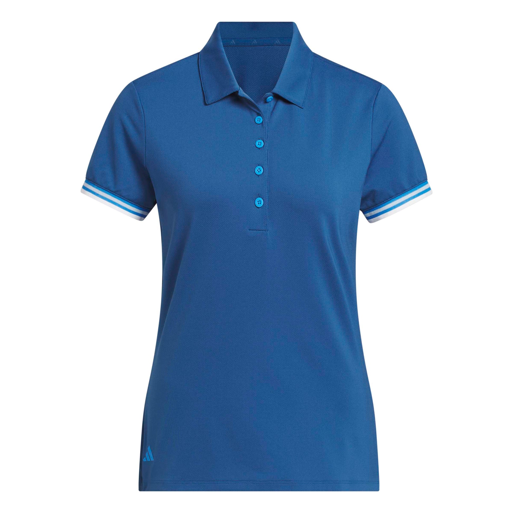 adidas Golf Ladies Short Sleeve Polo with Contrasting Trim for Feminine Flair with Every Swing